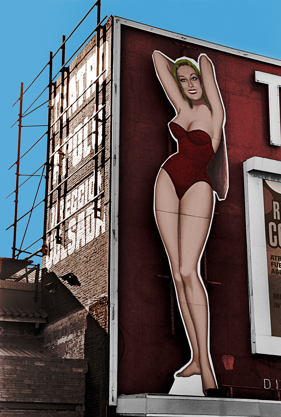 b&n, barcelona 1085, paralelo, anuncio mujer, reportaje